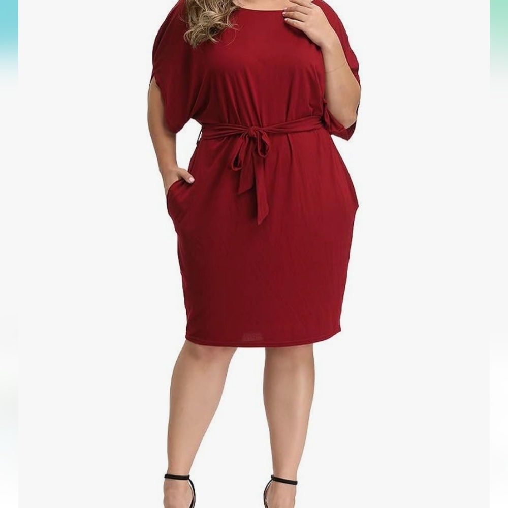 ALLEGRACE Women's Plus Size Casual Dress